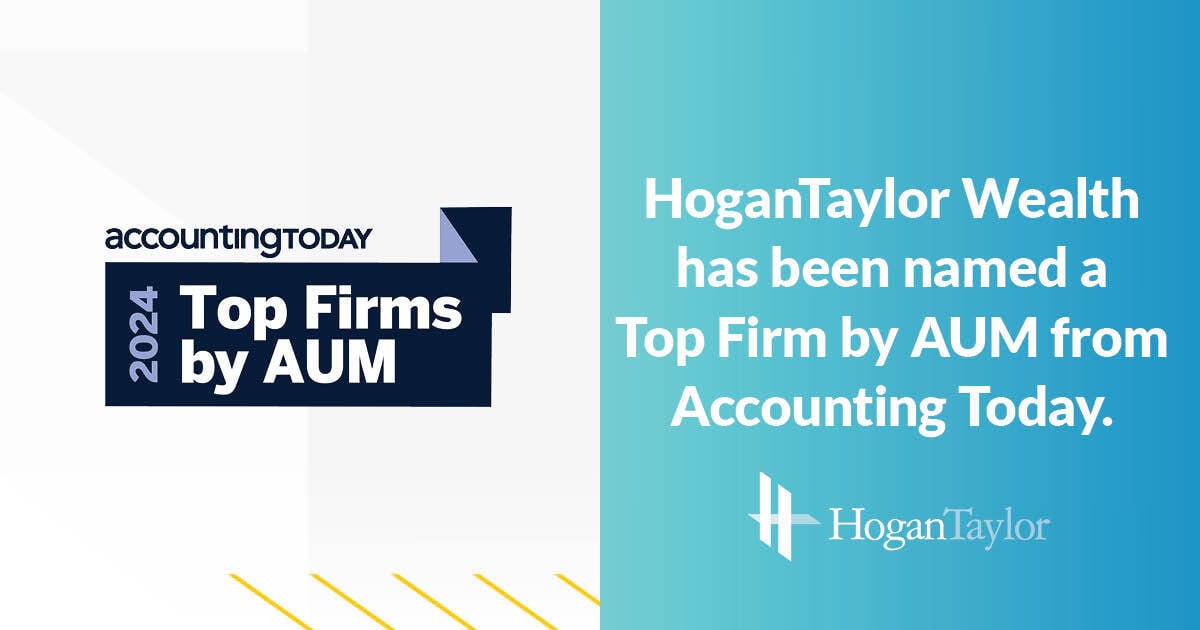 HoganTaylor Wealth; Named a Top Firm in 2024 by Assets Under Management
